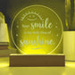 Smile is My Daily Dose Engraved Acrylic Circle Plaque-Express Your Love Gifts