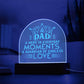 Dad a Hero Engraved Acrylic Dome Plaque-Express Your Love Gifts