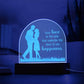 Your Love is The Key Engraved Acrylic Dome Plaque-Express Your Love Gifts