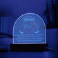 To My Sister For the Laughter Engraved Acrylic Dome Plaque-Express Your Love Gifts
