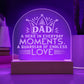 Dad a Hero Engraved Acrylic Dome Plaque-Express Your Love Gifts