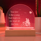 Your Love is Like a Song Engraved Acrylic Dome Plaque-Express Your Love Gifts