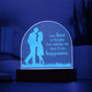 Your Love is The Key Engraved Acrylic Dome Plaque-Express Your Love Gifts
