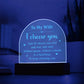 To My Wife I Choose You Engraved Acrylic Dome Plaque-Express Your Love Gifts