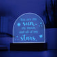 You Are My Sun My Moon Engraved Acrylic Dome Plaque-Express Your Love Gifts