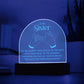 To My Sister For the Laughter Engraved Acrylic Dome Plaque-Express Your Love Gifts