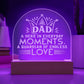 Dad a Hero Engraved Acrylic Dome Plaque-Express Your Love Gifts