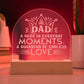 Dad a Hero Engraved Acrylic Dome Plaque-Express Your Love Gifts