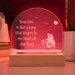Your Love is Like a Song Engraved Acrylic Dome Plaque-Express Your Love Gifts