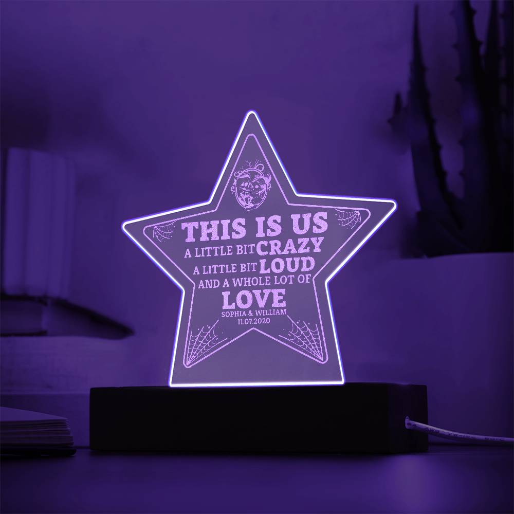 This is Us Engraved Acrylic Star Plaque-Express Your Love Gifts