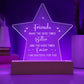 Friends Make the Good Times Engraved Acrylic Star Plaque-Express Your Love Gifts