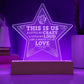 This is Us Engraved Acrylic Star Plaque-Express Your Love Gifts