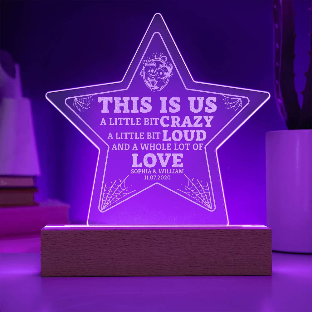 This is Us Engraved Acrylic Star Plaque-Express Your Love Gifts