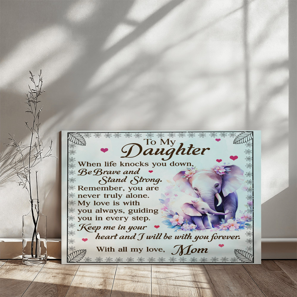 To My Daughter From Mom Be Brave and Stand Strong-Express Your Love Gifts