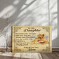 To My Daughter From Mom Brave and Cherished Canvas-Express Your Love Gifts