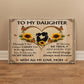 To My Daughter From Mom Be True Canvas-Express Your Love Gifts