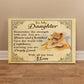 To My Daughter From Mom Brave and Cherished Canvas-Express Your Love Gifts