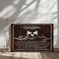 To My Daughter From Mom My Love Canvas-Express Your Love Gifts