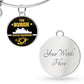 Burgh City of Champions Bracelet Stainless Steel or 18k Gold Circle Bangle-Express Your Love Gifts