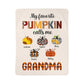 Personalized Sherpa Fleece Blanket Favorite Pumpkin-Express Your Love Gifts