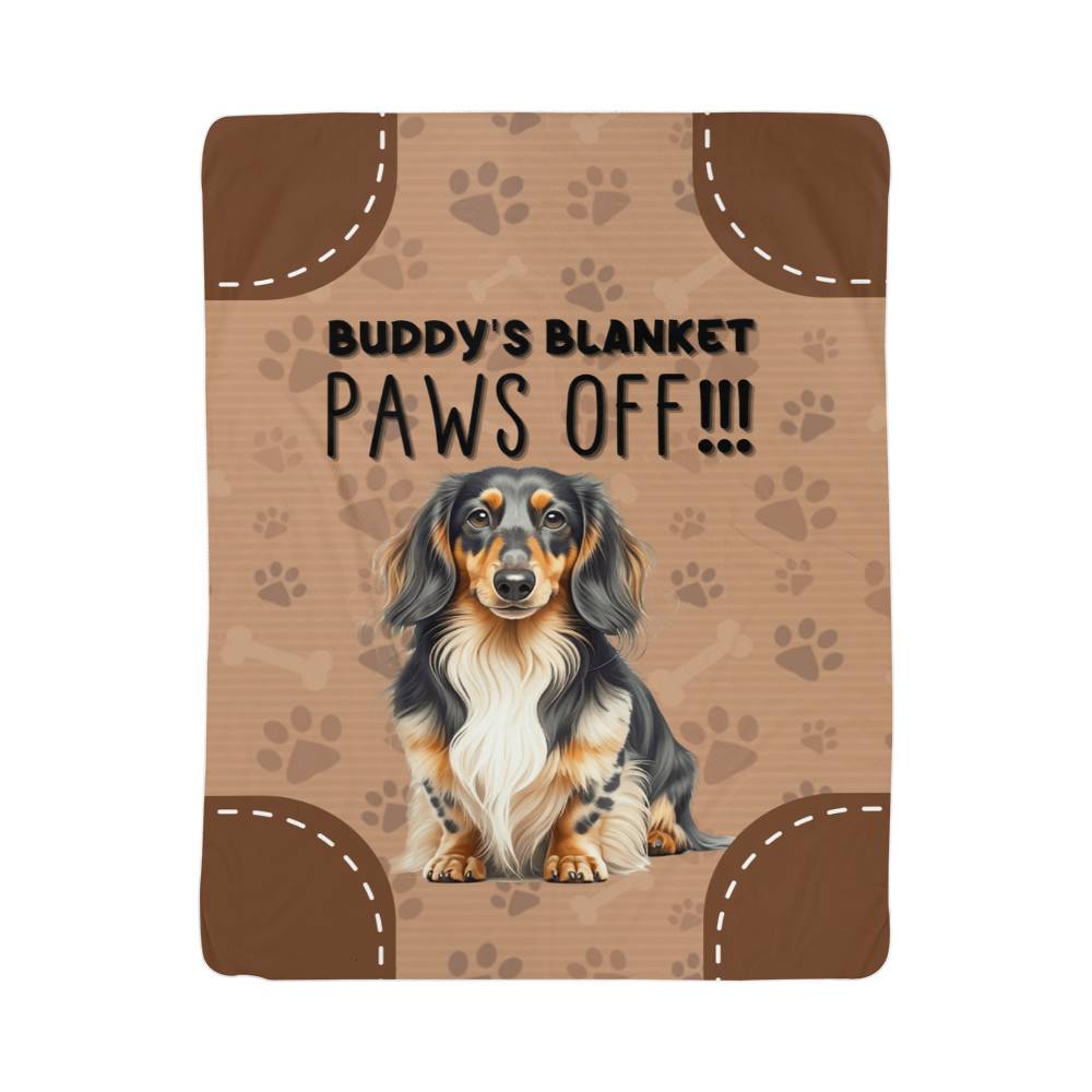 Sherpa Fleece Blanket Paws Off-Express Your Love Gifts