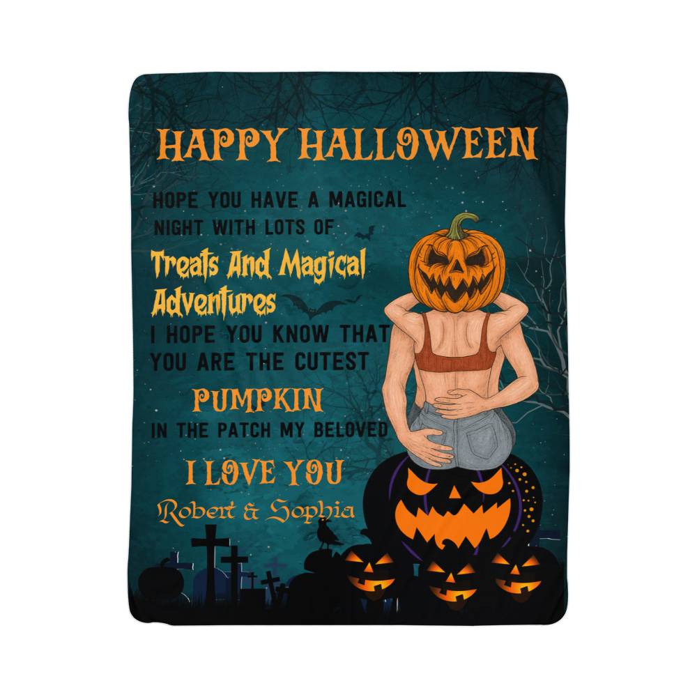 Personalized Sherpa Fleece BlanketTreats and Magical Adventure-Express Your Love Gifts