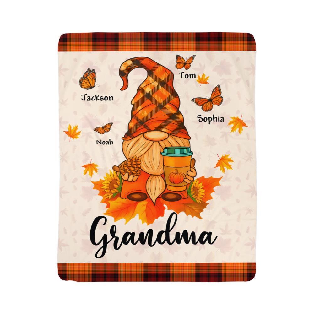 Personalized Sherpa Fleece Blanket Grandma-Express Your Love Gifts
