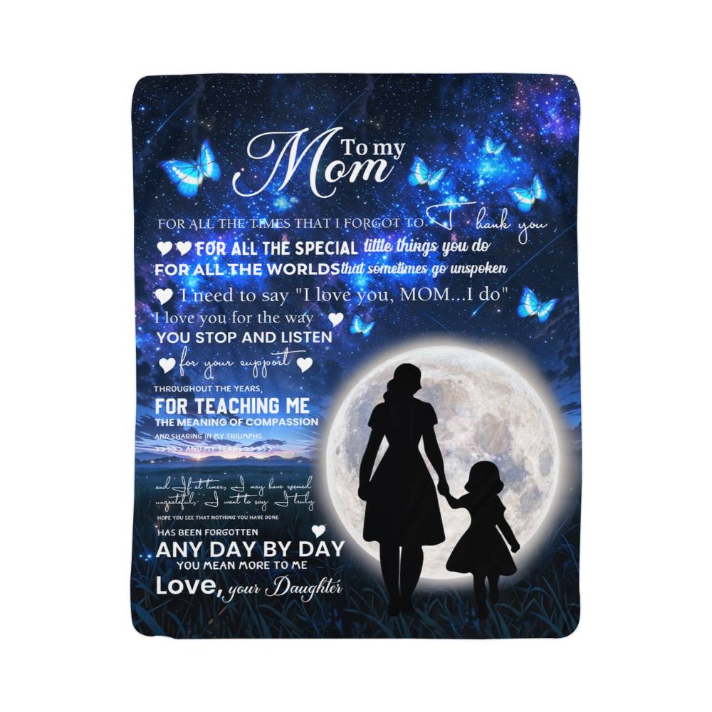 Sherpa Fleece Blanket To My Mom For All The World-Express Your Love Gifts