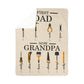 Personalized Sherpa Fleece Blanket First Dad Now Grandpa-Express Your Love Gifts