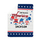 Personalized Sherpa Fleece Blanket God Bless America-Express Your Love Gifts