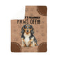Sherpa Fleece Blanket Paws Off-Express Your Love Gifts