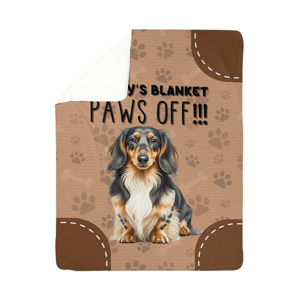 Sherpa Fleece Blanket Paws Off-Express Your Love Gifts