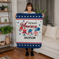 Personalized Sherpa Fleece Blanket God Bless America-Express Your Love Gifts