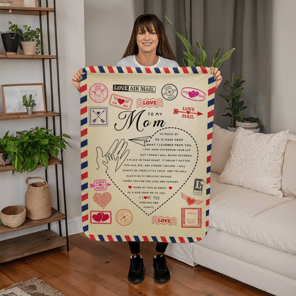 Sherpa Fleece Blanket Love Mail-Express Your Love Gifts