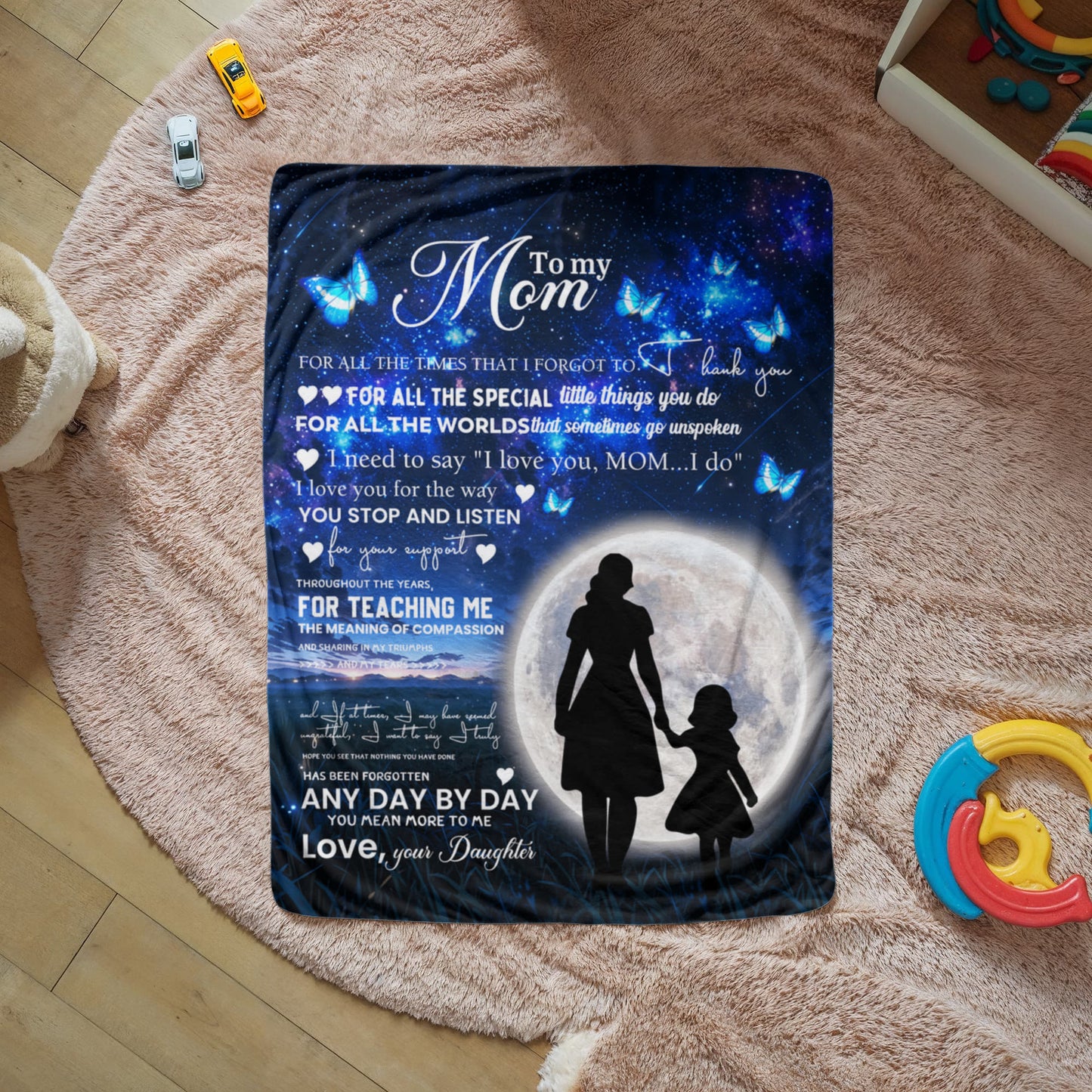 Sherpa Fleece Blanket To My Mom For All The World-Express Your Love Gifts