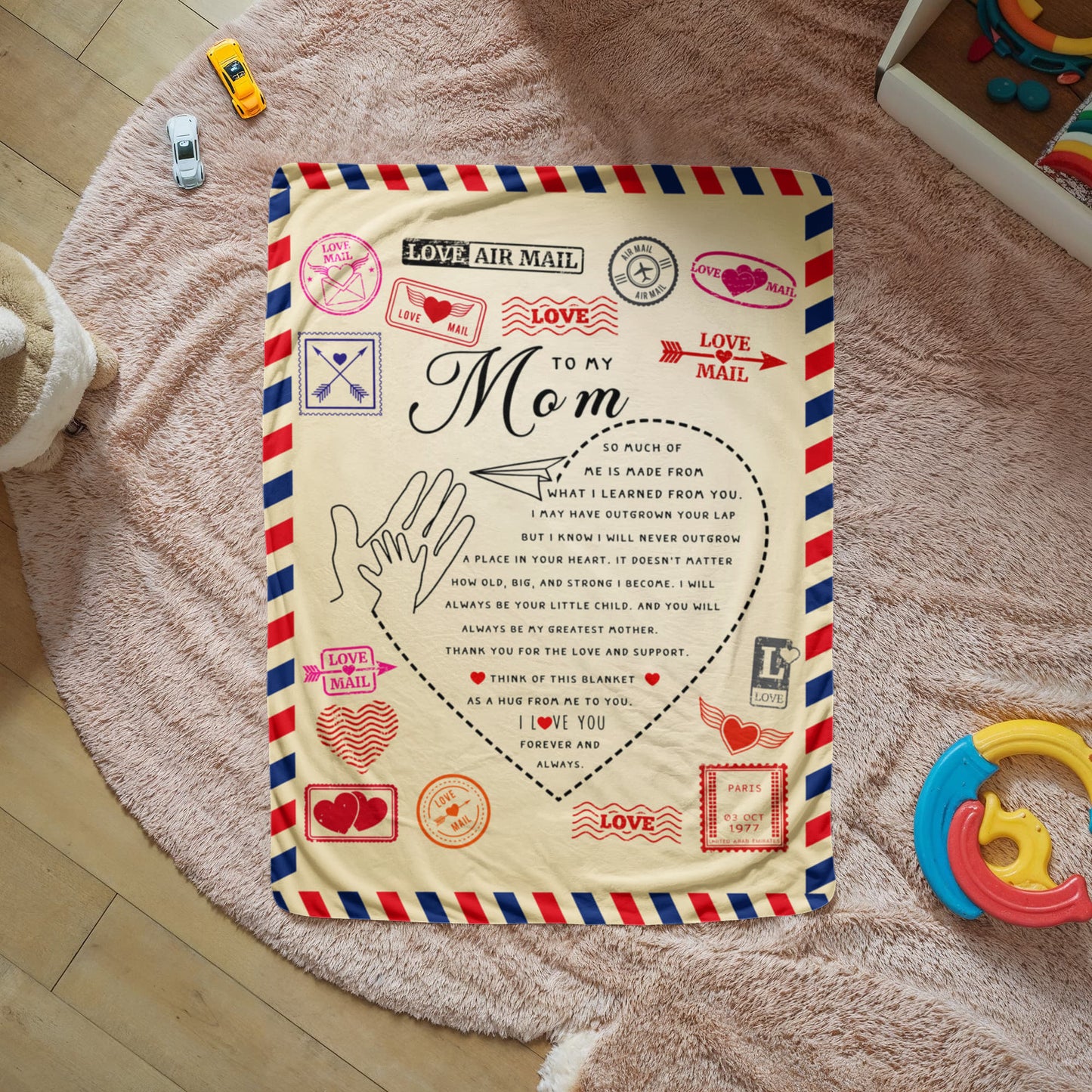 Sherpa Fleece Blanket Love Mail-Express Your Love Gifts