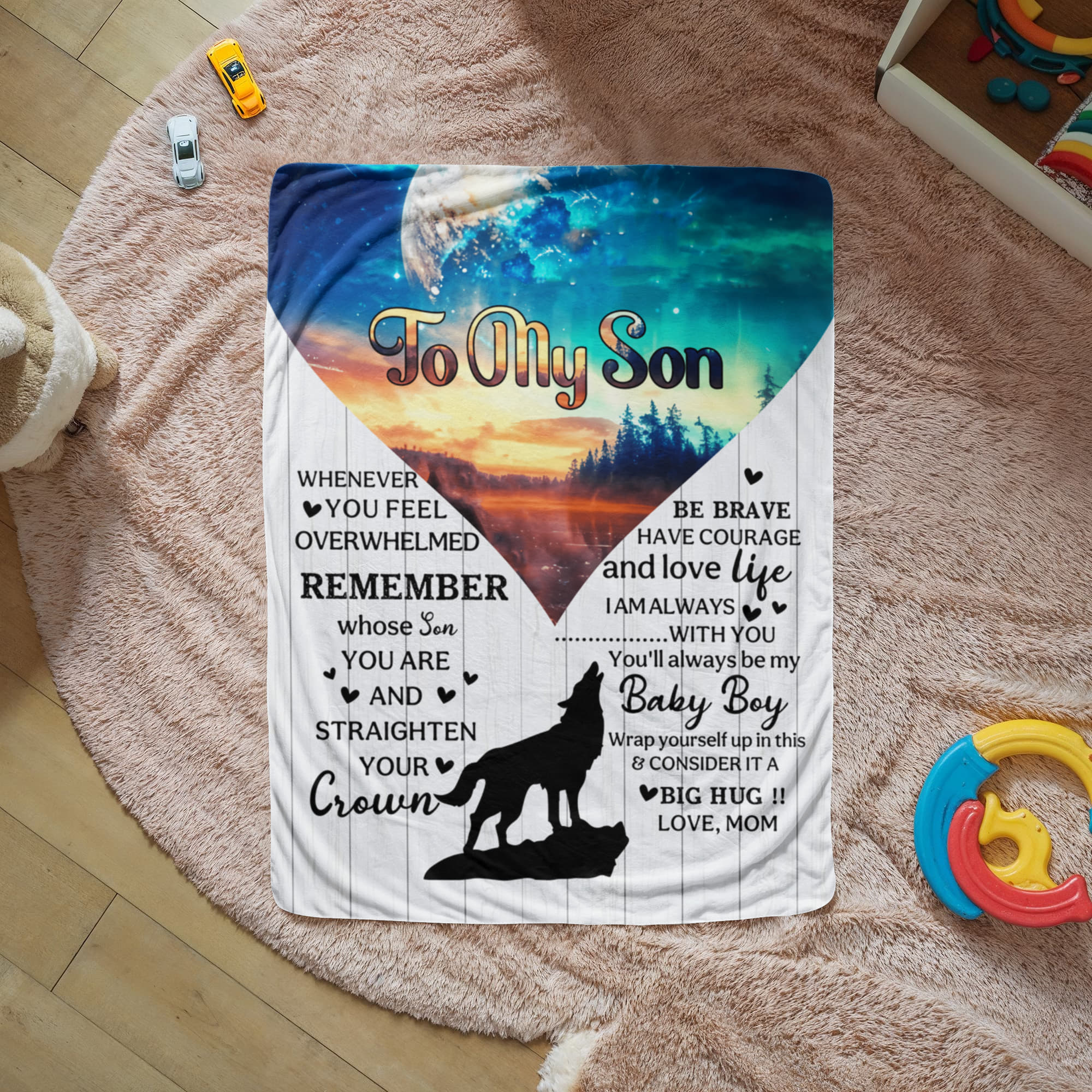 Sherpa Fleece Blanket Remember Whose Son You Are-Express Your Love Gifts