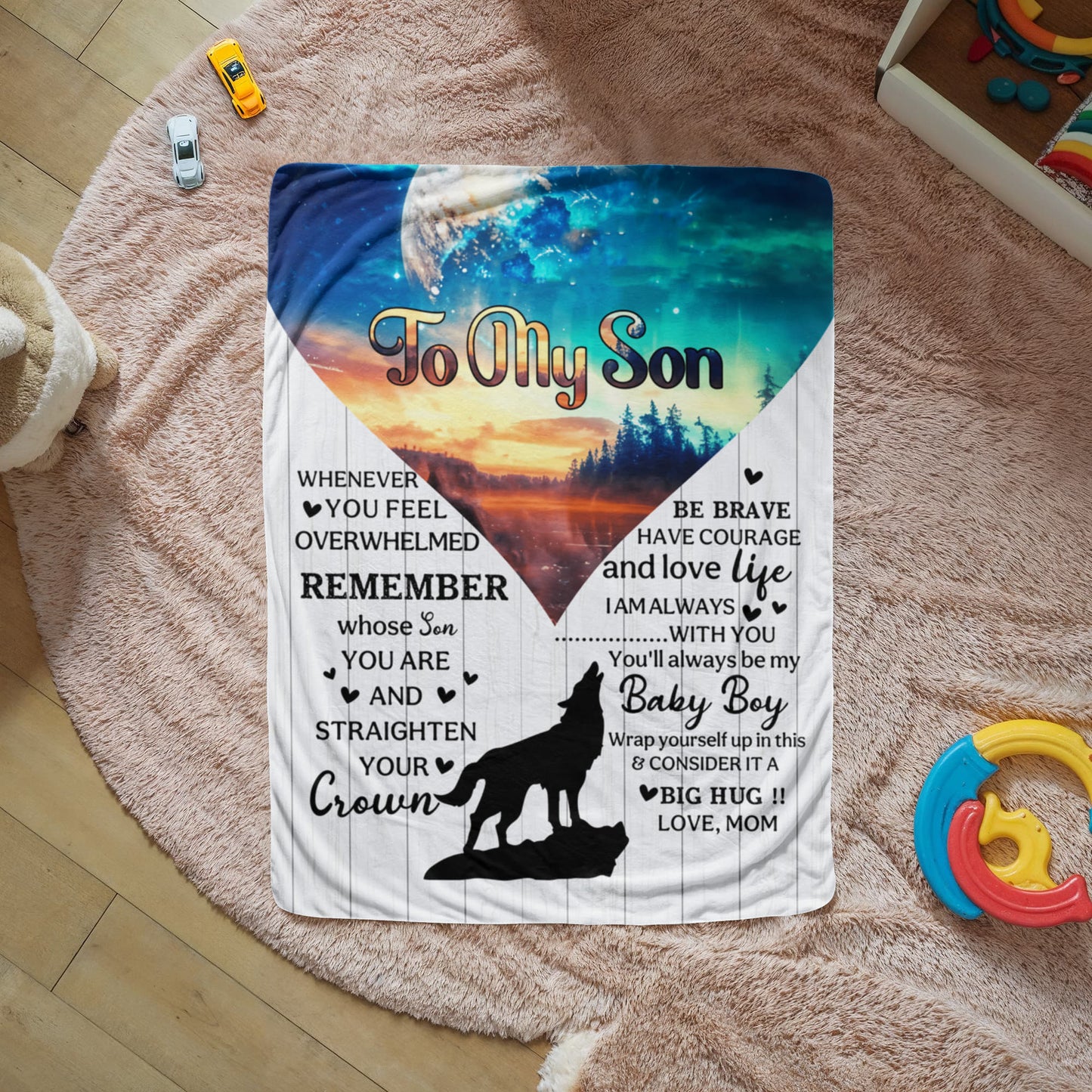 Sherpa Fleece Blanket Remember Whose Son You Are-Express Your Love Gifts