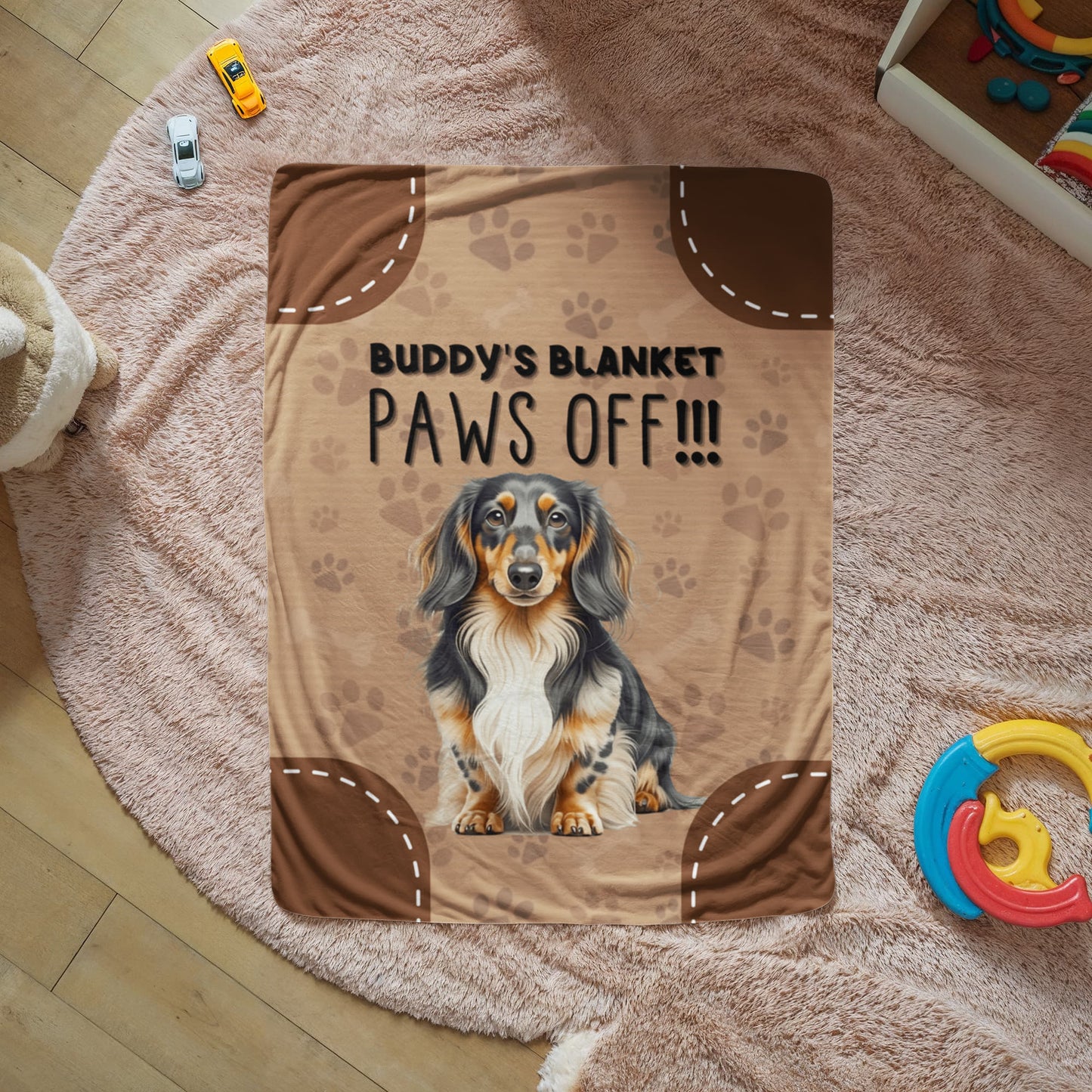 Sherpa Fleece Blanket Paws Off-Express Your Love Gifts