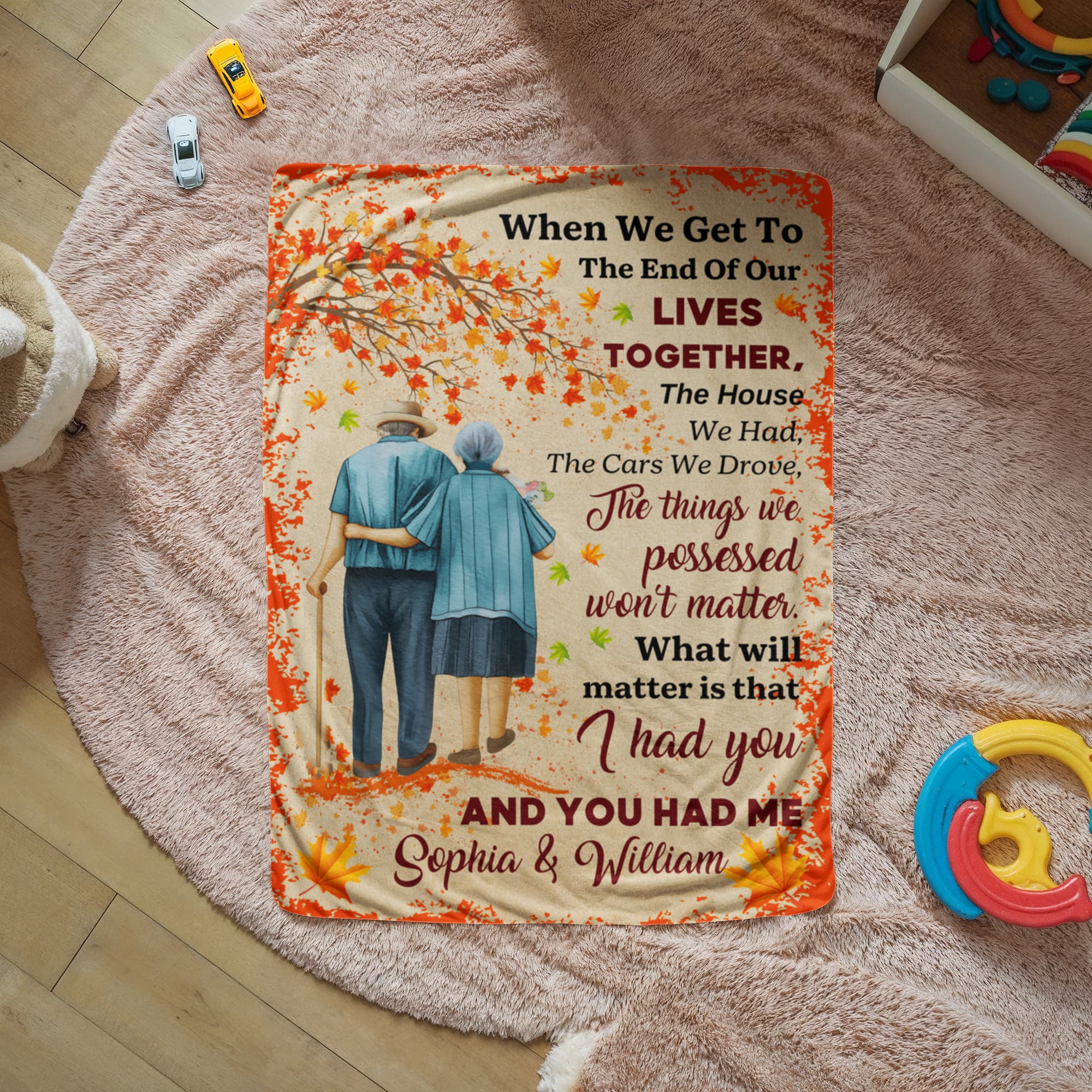 Personalized Sherpa Fleece Blanket I Had You and Me-Express Your Love Gifts