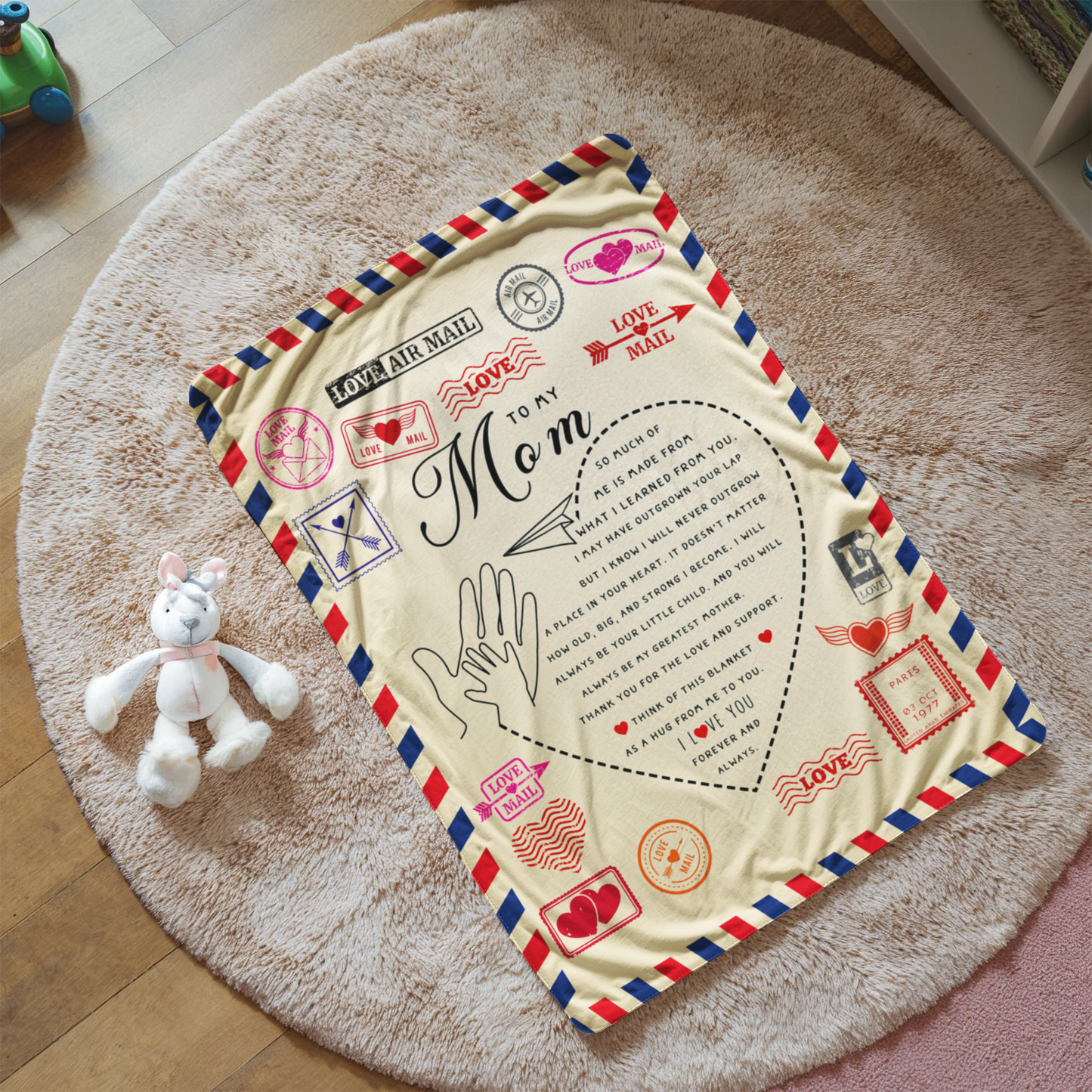 Sherpa Fleece Blanket Love Mail-Express Your Love Gifts