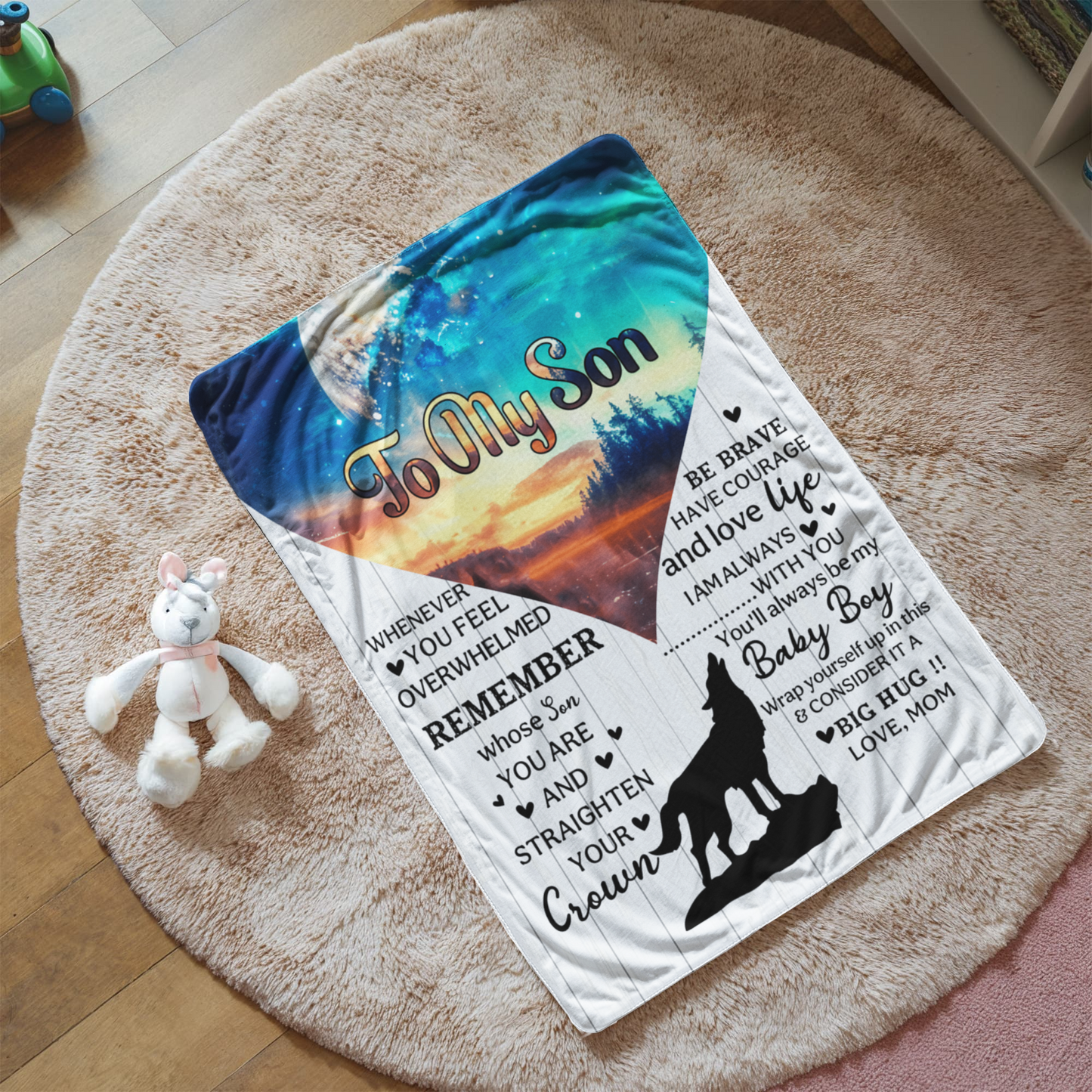 Sherpa Fleece Blanket Remember Whose Son You Are-Express Your Love Gifts