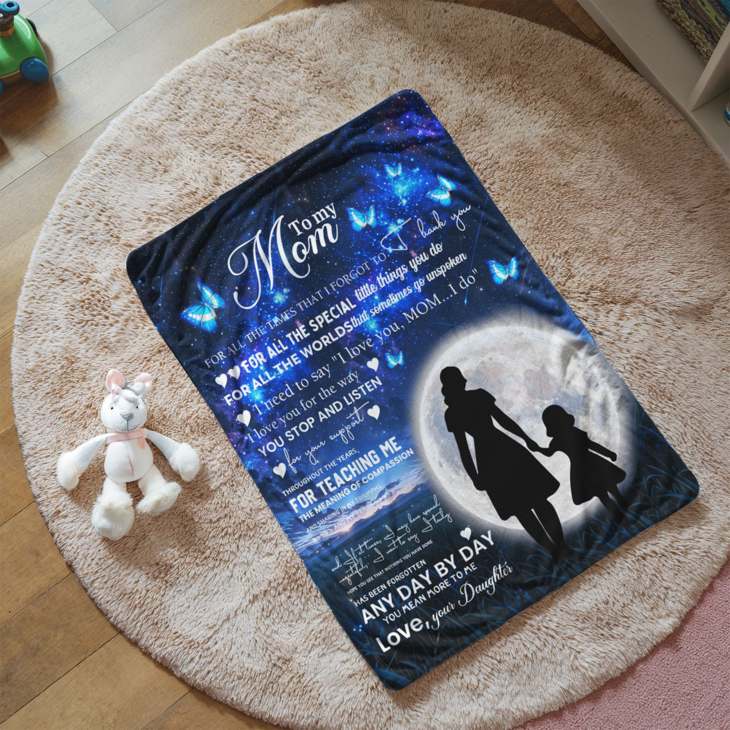 Sherpa Fleece Blanket To My Mom For All The World-Express Your Love Gifts