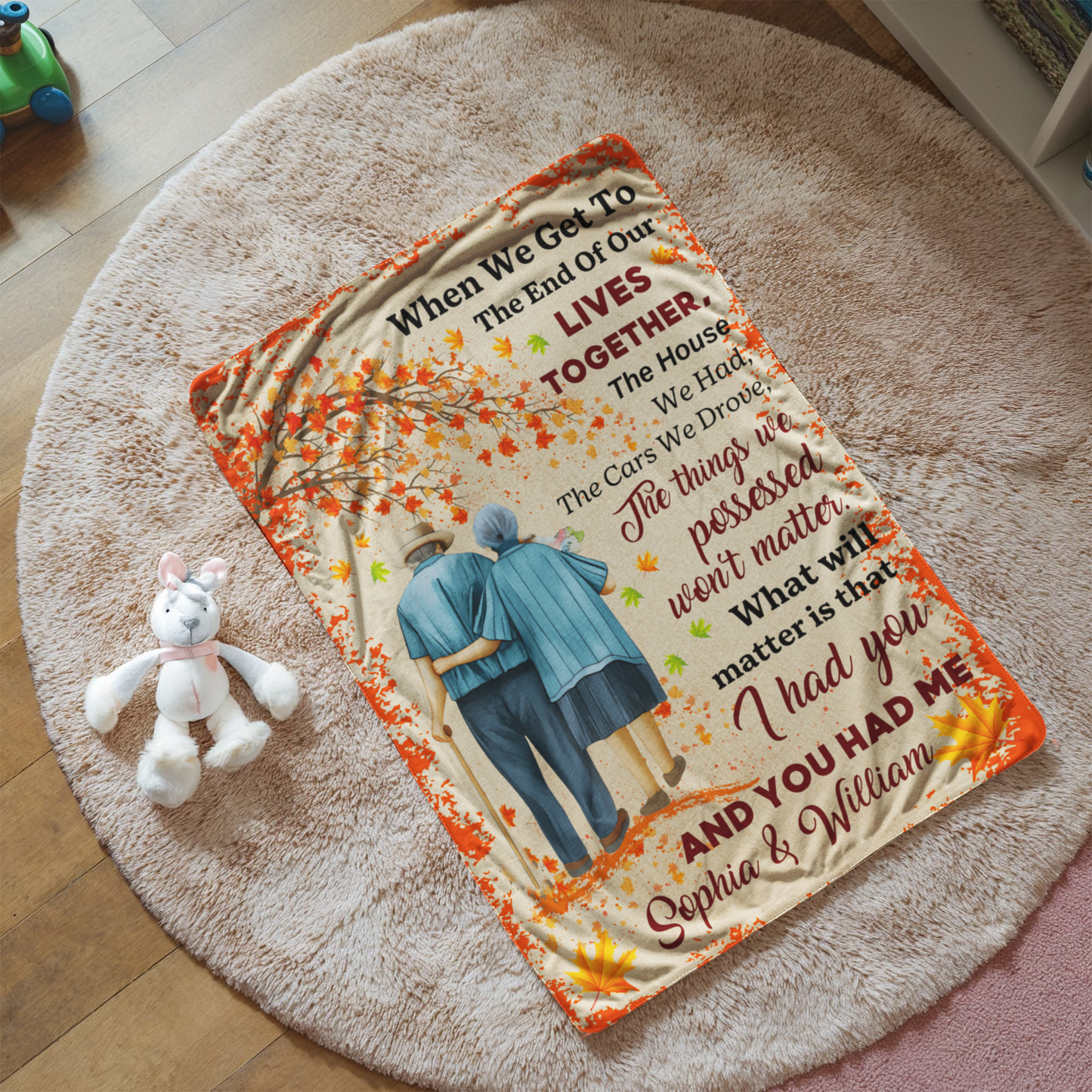 Personalized Sherpa Fleece Blanket I Had You and Me-Express Your Love Gifts