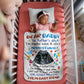 Personalized Sherpa Fleece Blanket Dear Daddy From Baby Bump-Express Your Love Gifts