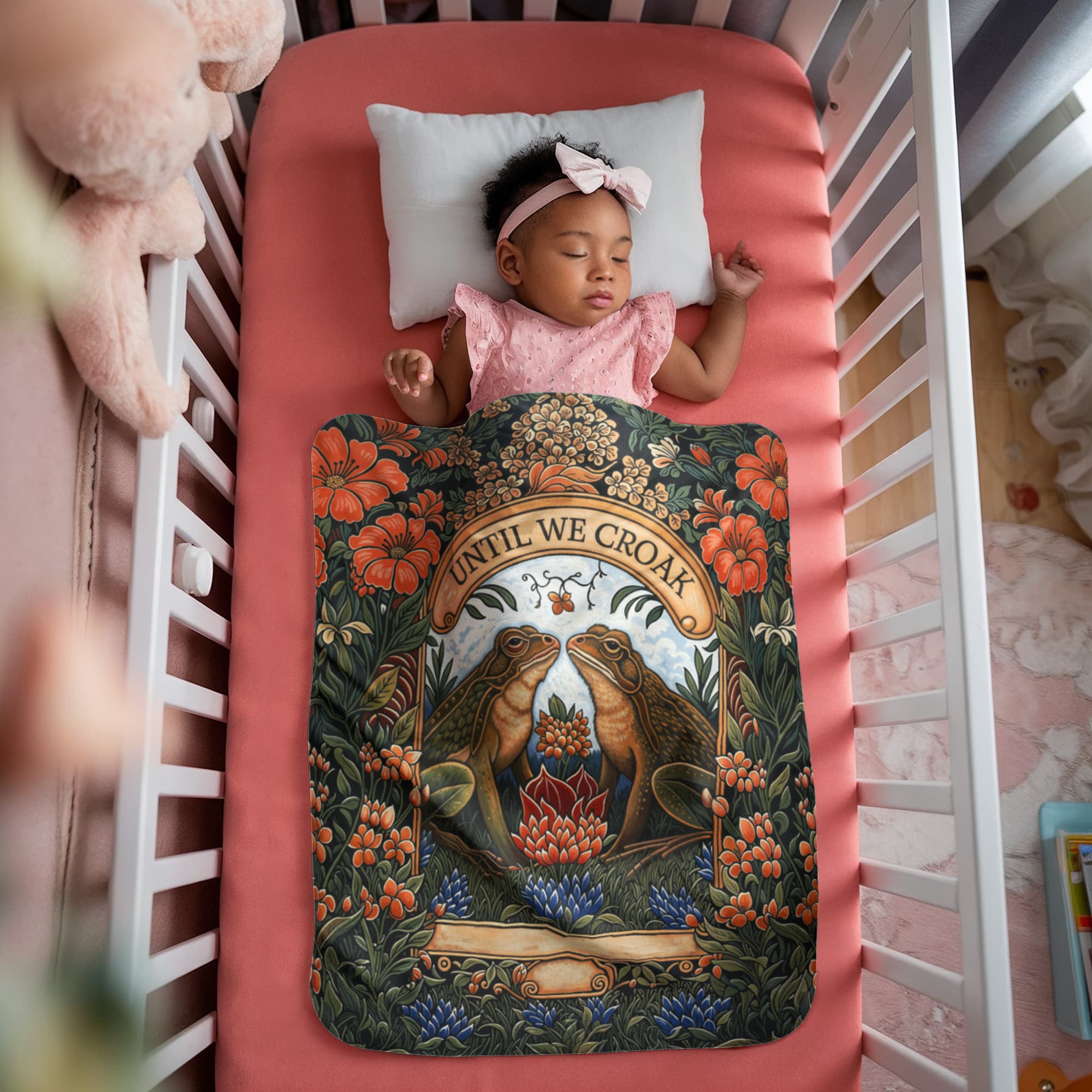 Until We Croak Portrait Sherpa Fleece Blanket-Express Your Love Gifts
