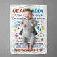 Personalized Sherpa Fleece Blanket Dear Daddy From Baby Bump-Express Your Love Gifts
