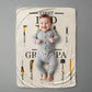 Personalized Sherpa Fleece Blanket First Dad Now Grandpa-Express Your Love Gifts