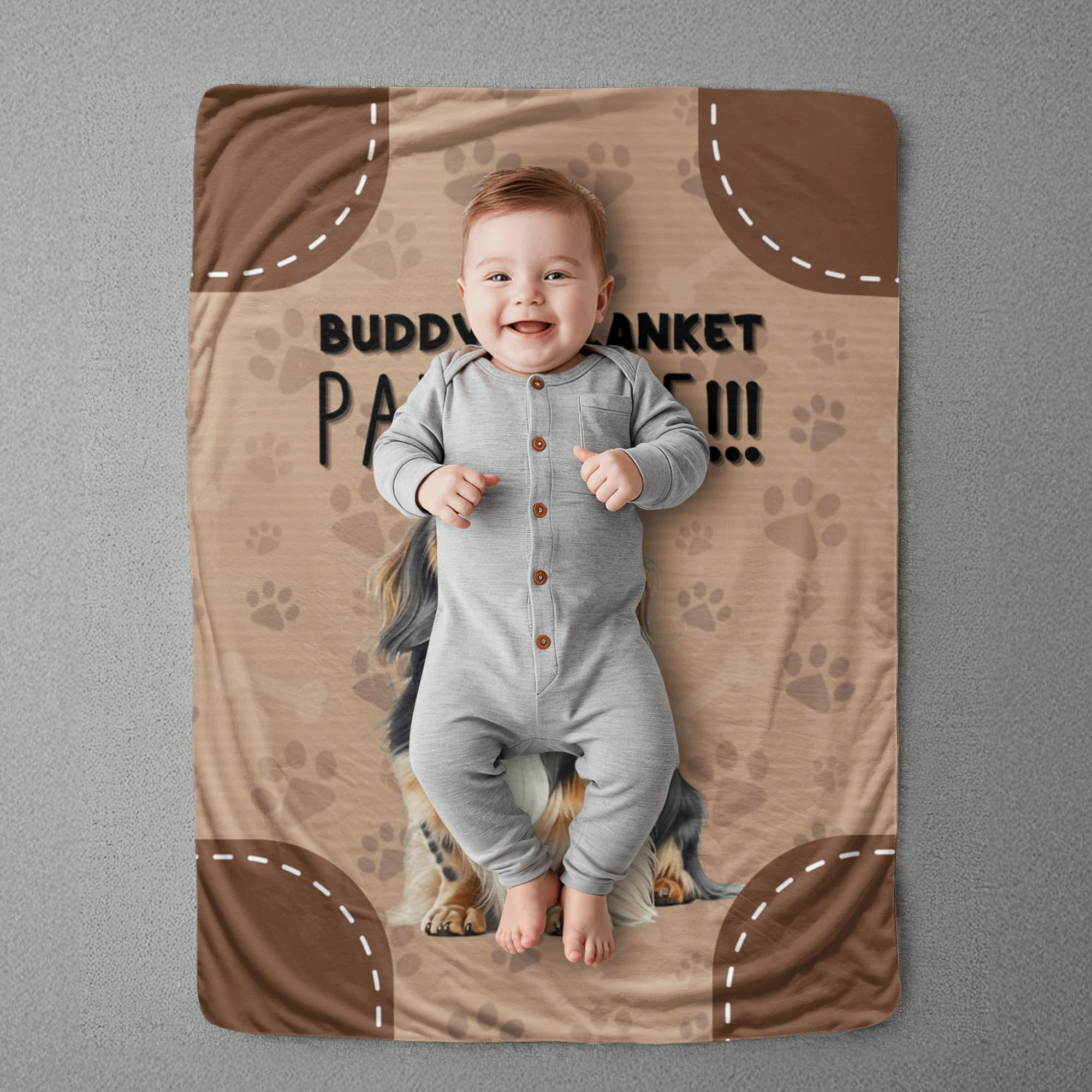 Sherpa Fleece Blanket Paws Off-Express Your Love Gifts