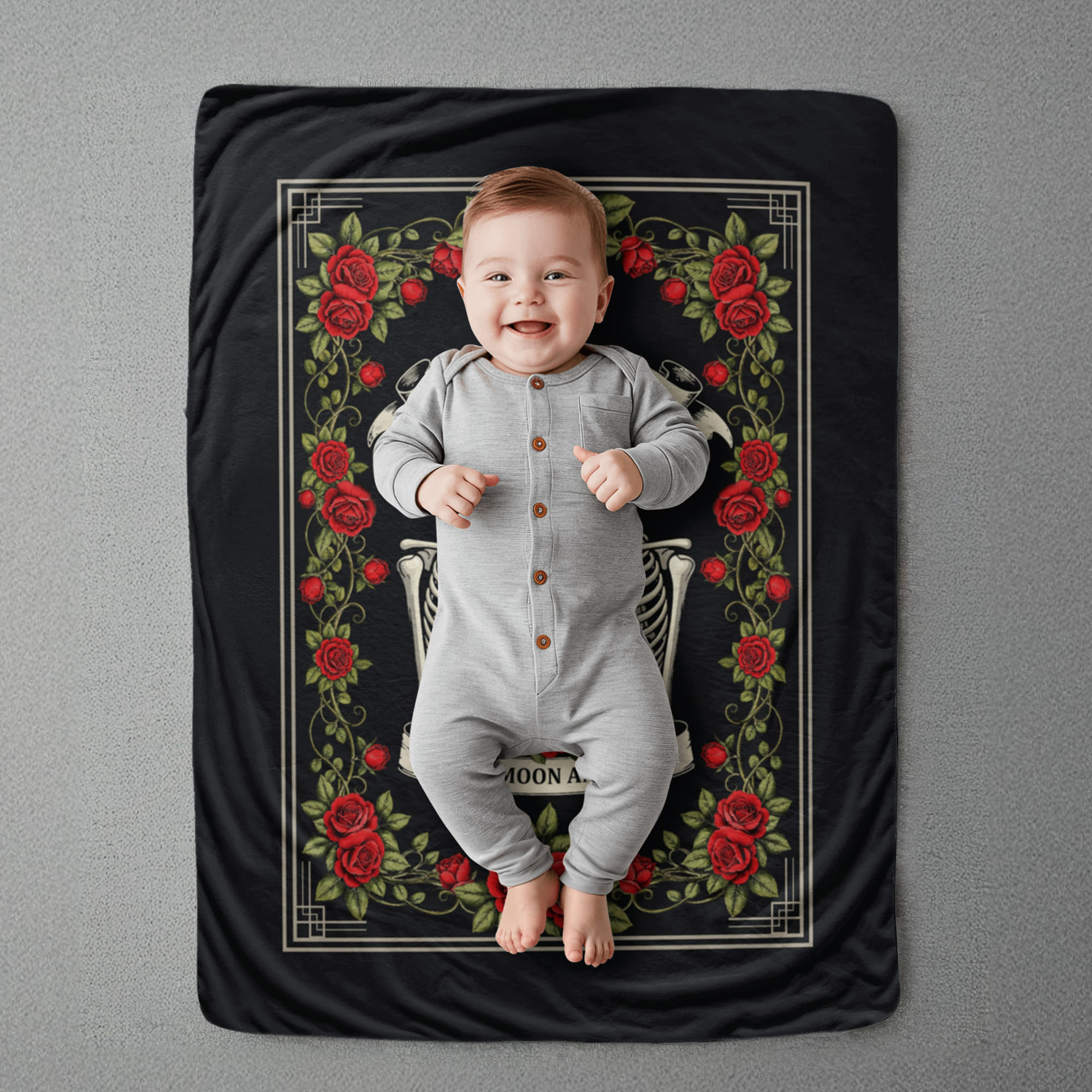Forever Bond Portrait Sherpa Fleece Blanket-Express Your Love Gifts